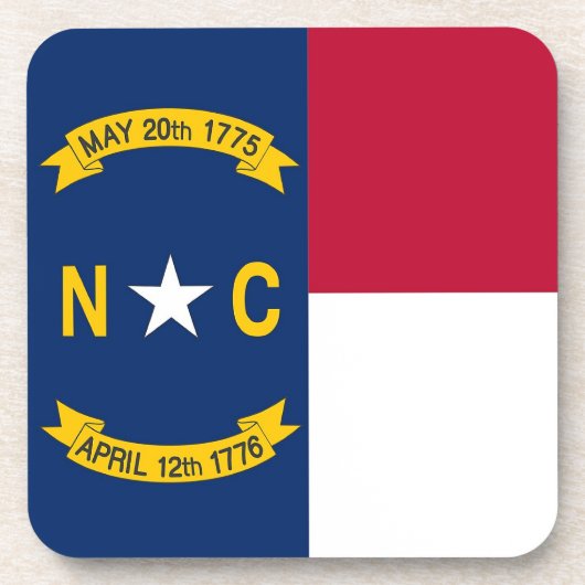 Dessous de verre en plastique dur avec drapeau de  (Devant)