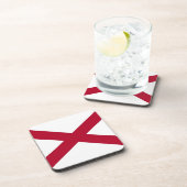 Dessous de verre en plastique dur avec drapeau de  (Côté Droit)