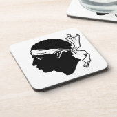 Dessous de verre en plastique dur avec drapeau de (Côté gauche)