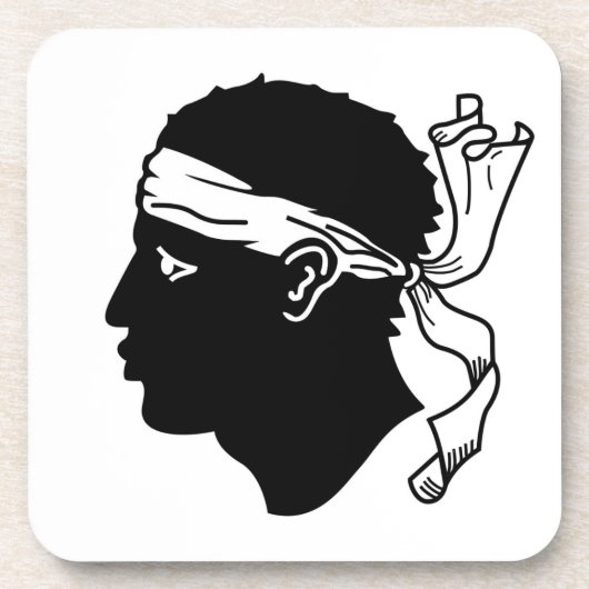 Dessous de verre en plastique dur avec drapeau de (Devant)