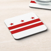 Dessous de verre en plastique dur avec drapeau de  (Côté gauche)