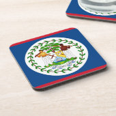 Dessous de verre en plastique dur avec drapeau du (Côté gauche)