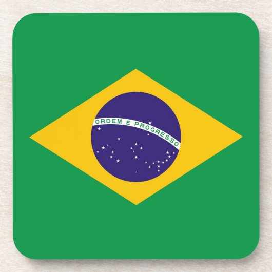 Dessous de verre en plastique dur avec drapeau du  (Devant)