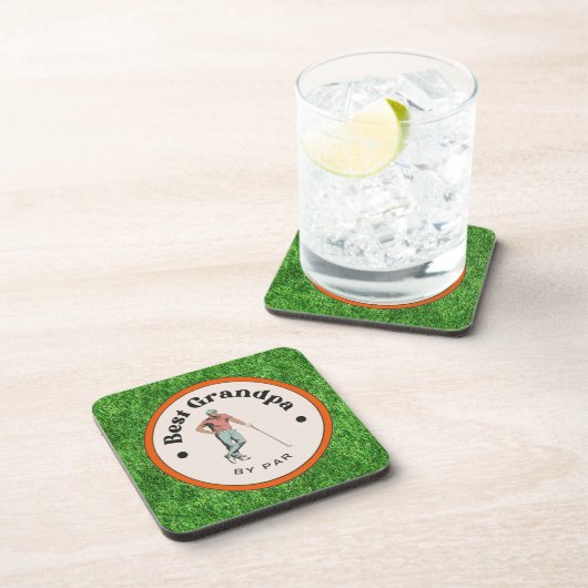Dessous de verre en plastique dur - Best Grandpa p (Côté Droit)