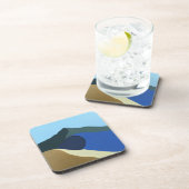 Dessous de verre en plastique dur Couleurs du Mont (Côté Droit)