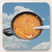 Dessous de verre en plastique dur de soupe chili (Devant)