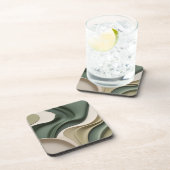 Dessous de verre en plastique dur en graphisme élé (Côté Droit)