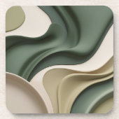 Dessous de verre en plastique dur en graphisme élé (Devant)