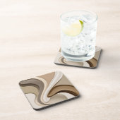 Dessous de verre en plastique dur en graphisme élé (Côté Droit)