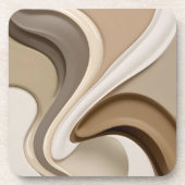 Dessous de verre en plastique dur en graphisme élé (Devant)