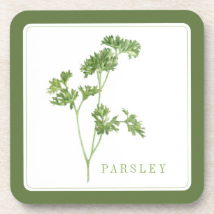 DESSOUS DE VERRE en plastique dur FRAIS PARSLEY (+