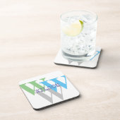 Dessous de verre en plastique dur Nom INTIME minim (Côté Droit)