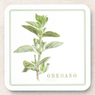 DESSOUS DE VERRE en plastique dur OREGANO FRAIS (+