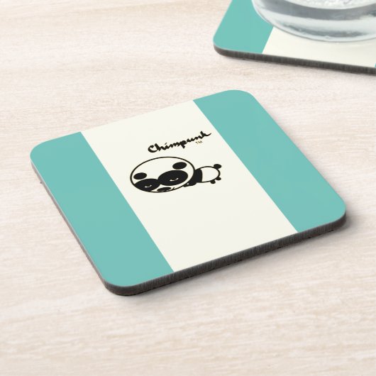 Dessous de verre en plastique dur Panda (Côté gauche)