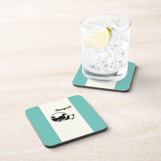 Dessous de verre en plastique dur Panda (Côté Droit)