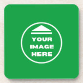 Dessous de verre en plastique dur - Personnalisé - (Devant)