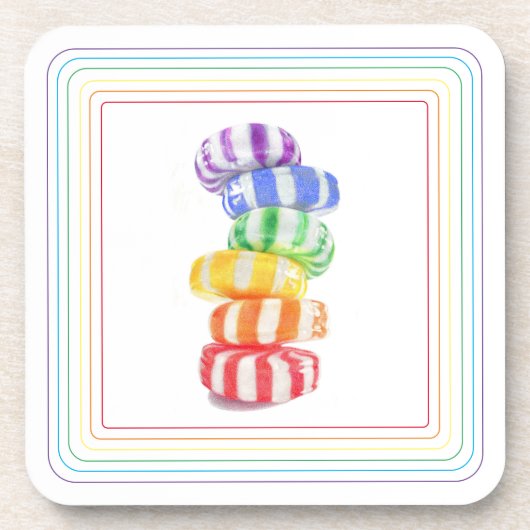 DESSOUS DE VERRE en plastique dur RAINBOW BOW (Devant)