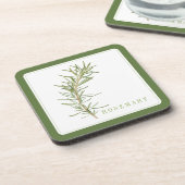 DESSOUS DE VERRE en plastique dur ROSEMAIRE (+text (Côté gauche)