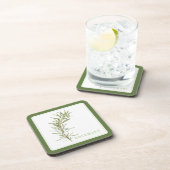 DESSOUS DE VERRE en plastique dur ROSEMAIRE (+text (Côté Droit)