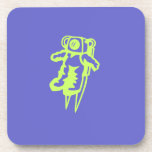 Dessous de verre en plastique dur Spaceman<br><div class="desc">Illustration numérique par moi.</div>