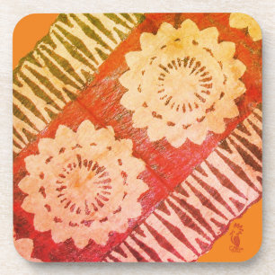 Dessous de verre en plastique dur. TAPA Orange