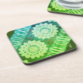 Dessous de verre en plastique dur. TAPA Vert (Côté gauche)