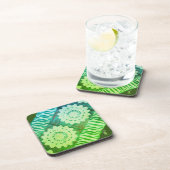 Dessous de verre en plastique dur. TAPA Vert (Côté Droit)