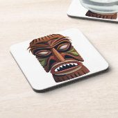 Dessous de verre en plastique dur Tiki savamment s (Côté gauche)