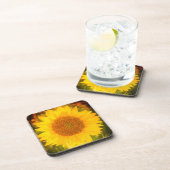 Dessous de verre en plastique dur "Tournesol" (Côté Droit)