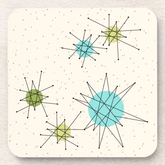 Dessous de verre en plastique durs atomiques (Devant)