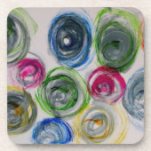 dessous de verre en plastique durs avec le dos de (Devant)