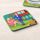 Dessous de verre en plastique durs de rétros (Côté gauche)