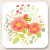 Dessous de verre en plastique floral (Devant)