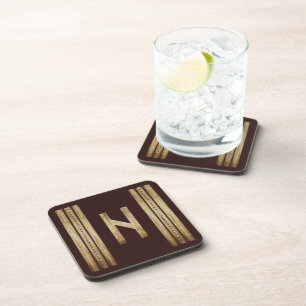 Dessous de verre en plastique Hagalaz Brun Grunge