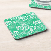 Dessous de verre en plastique Palmes tropicales (Côté gauche)