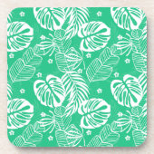 Dessous de verre en plastique Palmes tropicales (Devant)