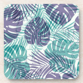 Dessous de verre en plastique Palmes tropicales (Devant)