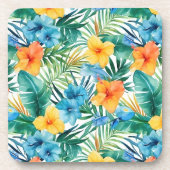 Dessous de verre en plastique Palmes tropicales (Devant)