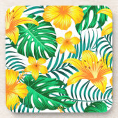 Dessous de verre en plastique Palmes tropicales Im (Devant)