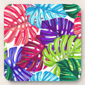 Dessous de verre en plastique Palmes tropicales Im (Devant)