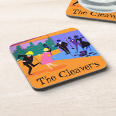 Dessous de verre en plastique rétro Urban Rooftop  (Côté gauche)