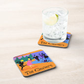 Dessous de verre en plastique rétro Urban Rooftop  (Côté Droit)