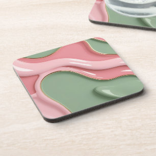 Dessous de verre en plastique rigide avec un graph
