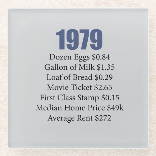 DESSOUS-DE-VERRE EN VERRE 1979 (Devant)