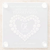 Dessous-de-verre En Verre 30e anniversaire de Pearl (Dos)