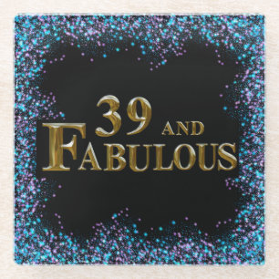 Dessous-de-verre En Verre 39e anniversaire