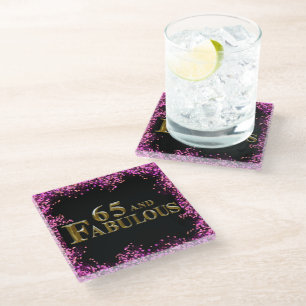 Dessous-de-verre En Verre 65e anniversaire 