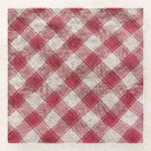 Dessous-de-verre En Verre à damiers Textile : Arrière - plan de tissu coloré