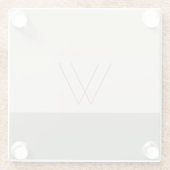 Dessous-de-verre En Verre À feuillage persistant souple customisé, blanc cas (Dos)