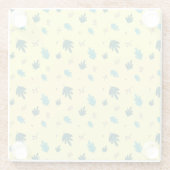 Dessous-de-verre En Verre À feuillage persistant Tree Feuilles et Red Holly (Dos)